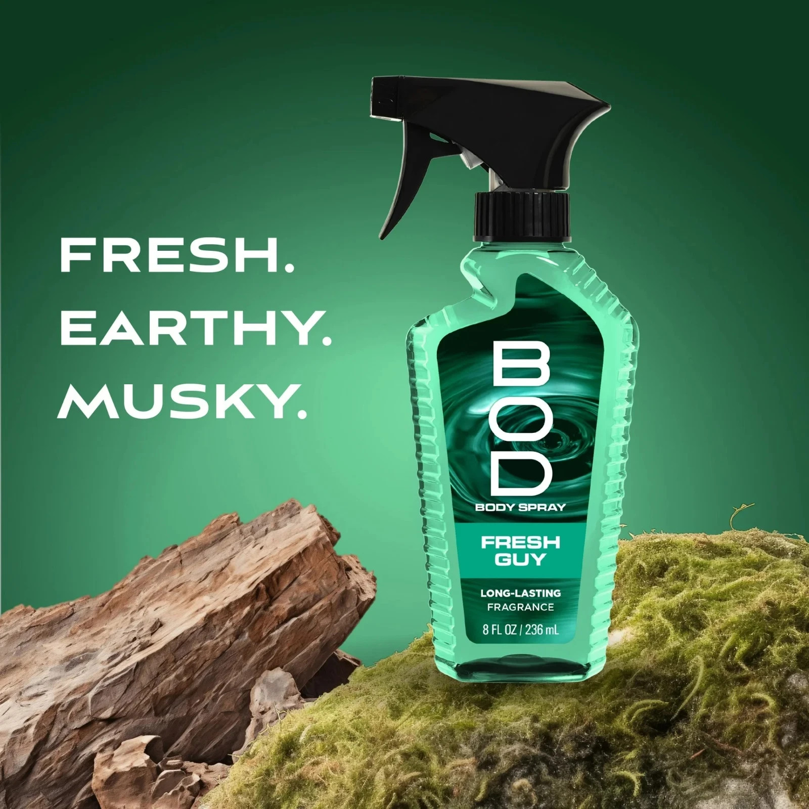 (3 PACK) BOD man Fragrance Body Spray, Fresh Guy, 8 fl oz Fresh Free Shipping