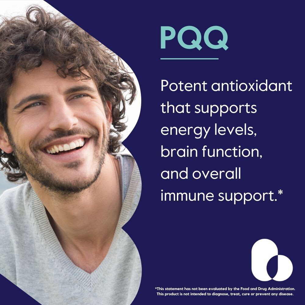PQQ 20mg (Pyrroloquinoline Quinone) (120 Vegetarian Capsules)-No Stearates
