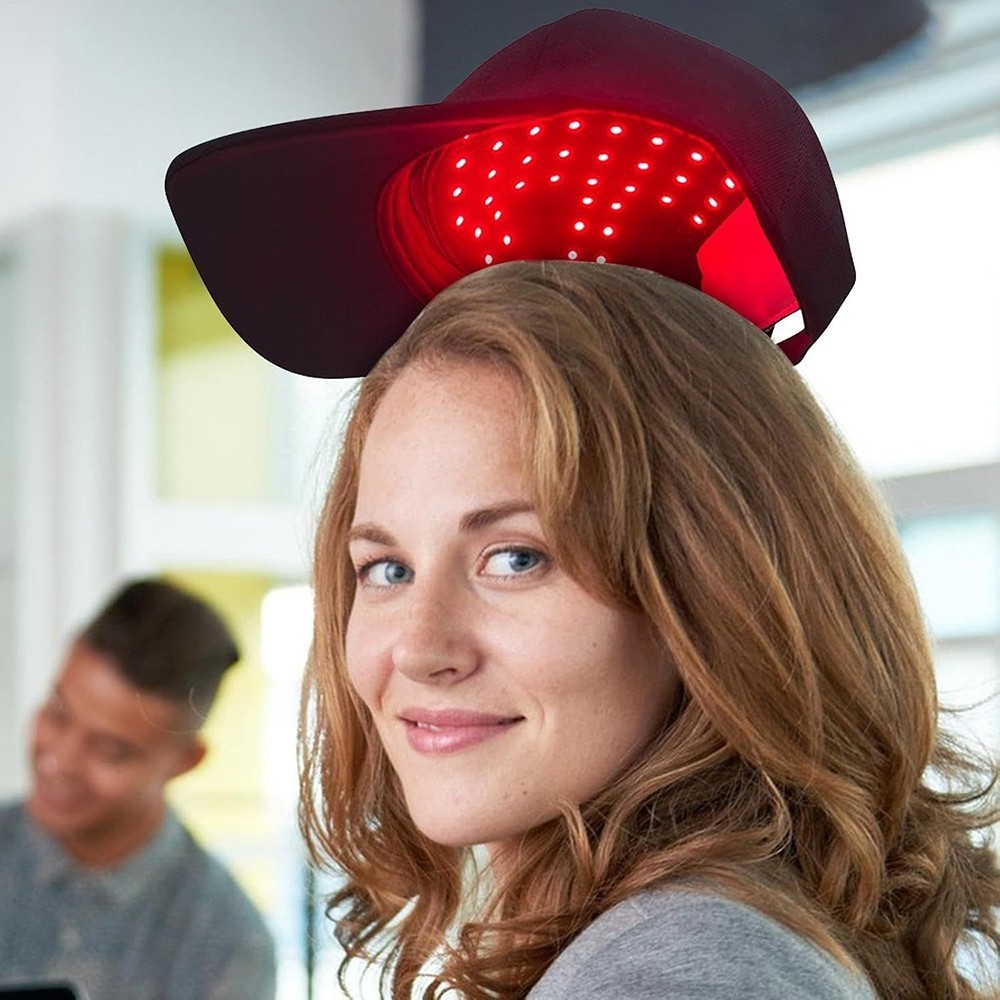 660nm Red LED Light Therapy Hat Hair Regrowth Hair growth Anti-Hair Loss Cap US