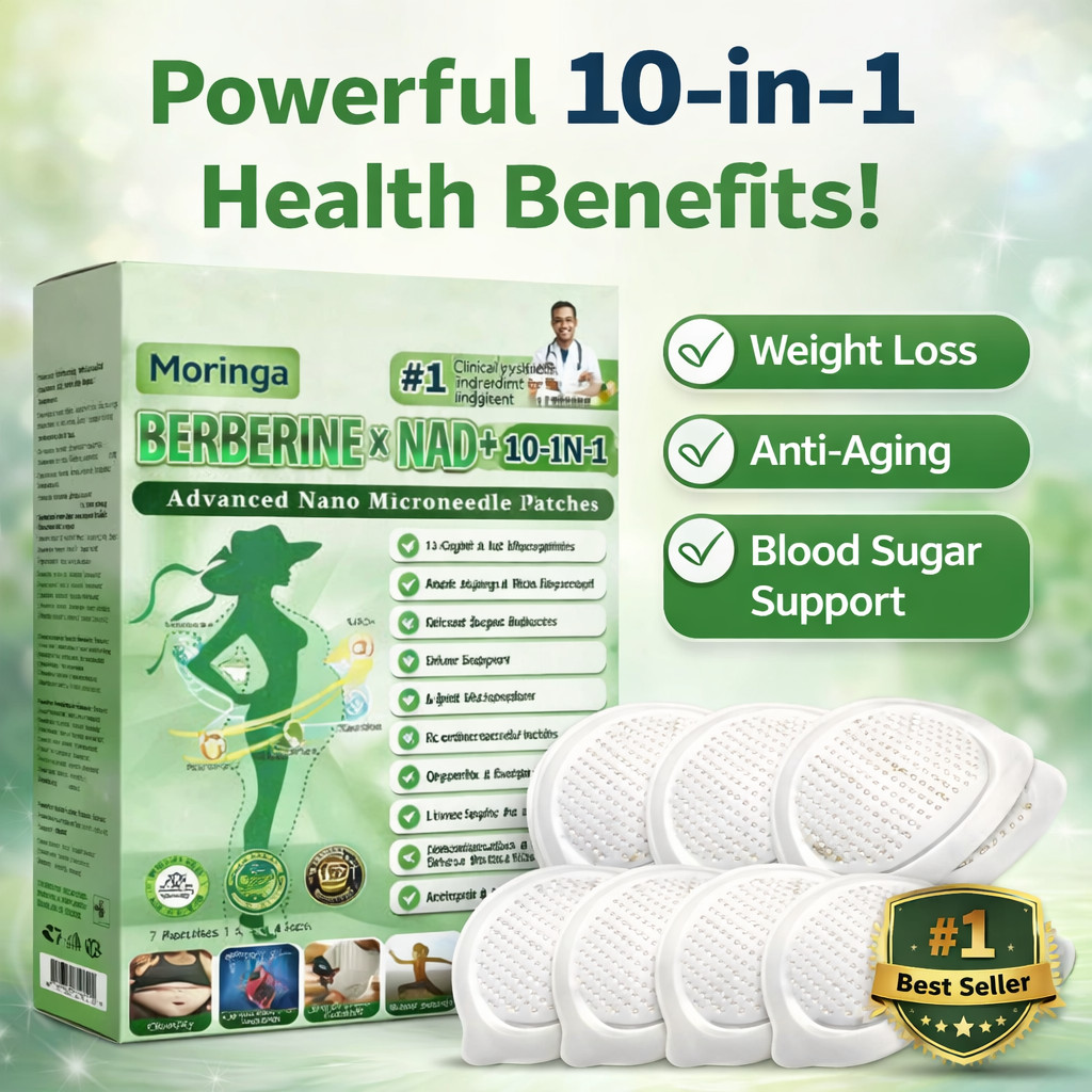 Moringa Berberine 10-in-1 Advanced Nano Microneedle Patch (7pcs/box)