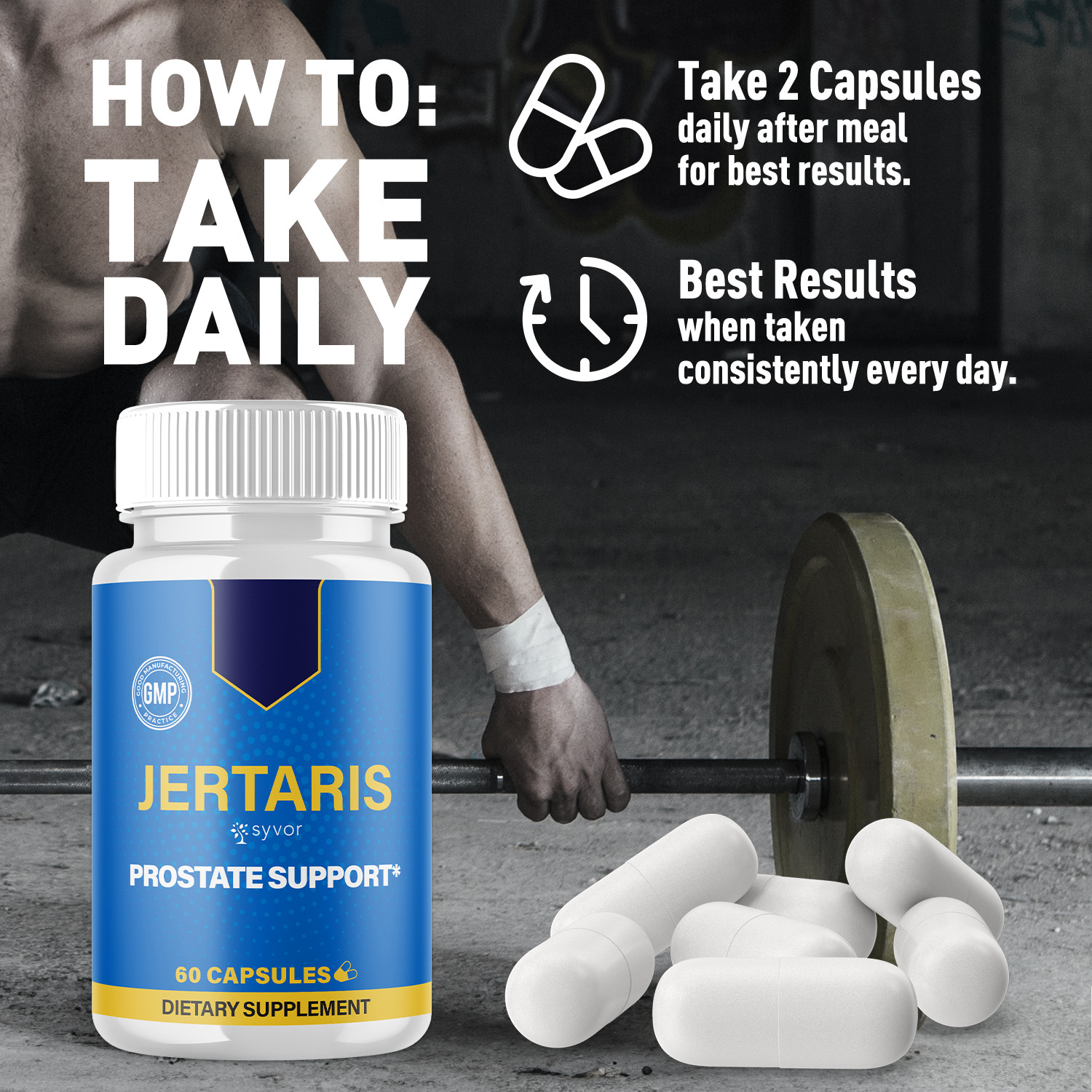 (3 Pack) Jertaris Pills Advanced Prostate & Bladder Support Formula 180 Capsules