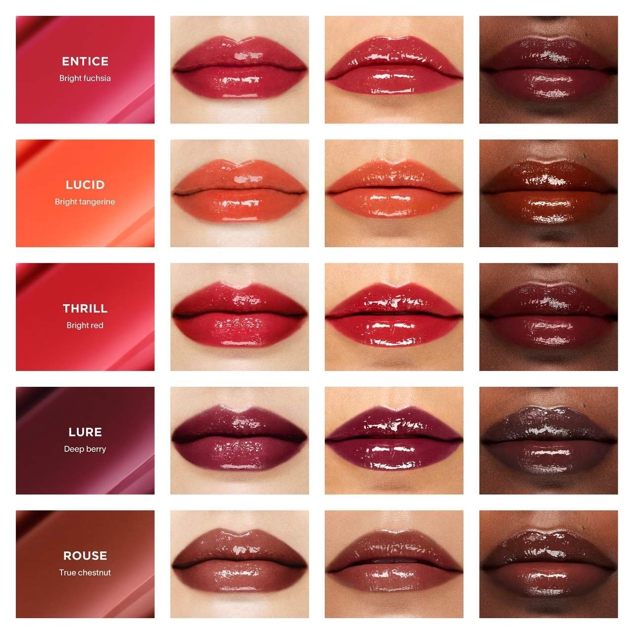 NIB 100% Authentic Hourglass Phantom Volumizing Glossy Lip Balm,0.05oz,17 colors