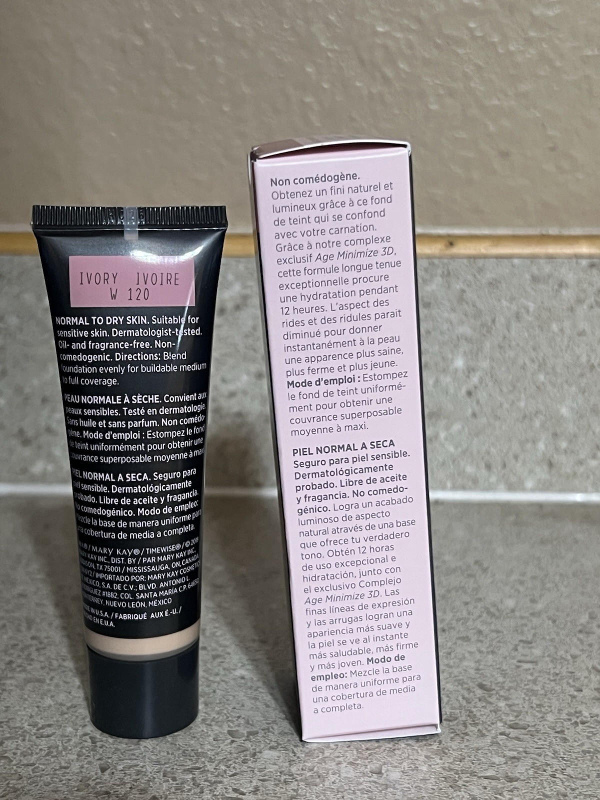 Mary Kay TimeWise Luminous 3D Foundation Ivory W 120 1 fl oz Oil-Free