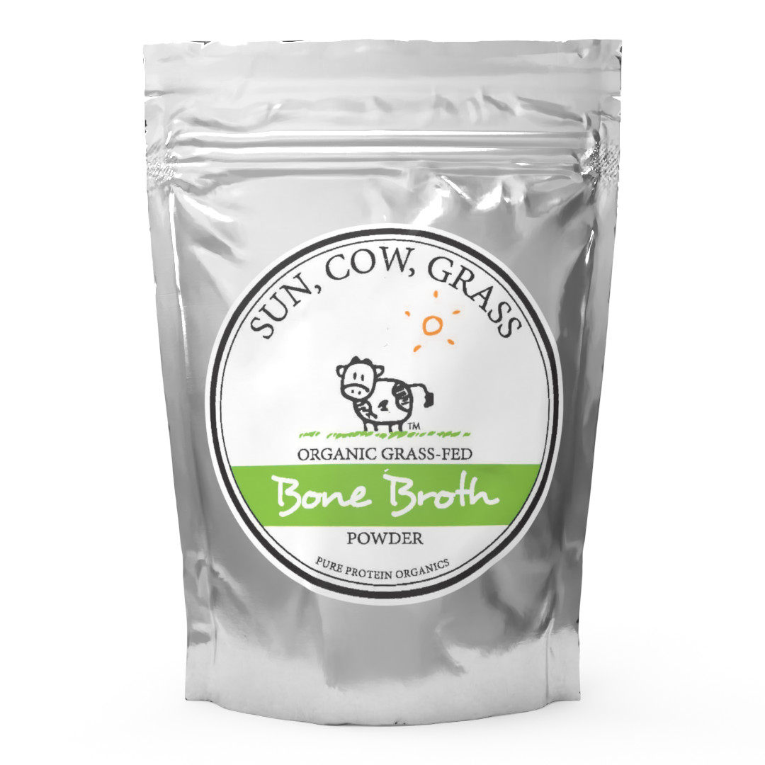 Bone Broth Powder – Pure Protein Organics – Grass-Fed (100g)