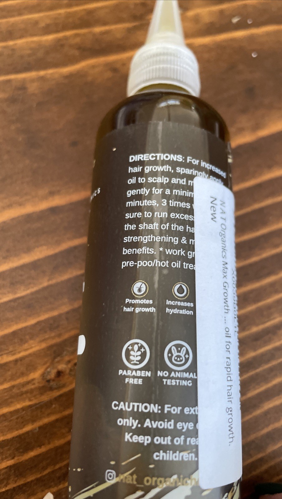N A T Organics Max Growth Hair Elixir Concentrated Ayurvedic Oil Fenugreek Henna