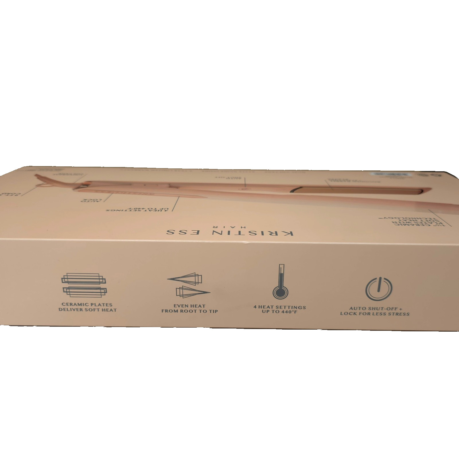 Kristin Ess Hair Signature Styling Set 3-in-1 Ceramic Flat Iron 4 Heat Settings
