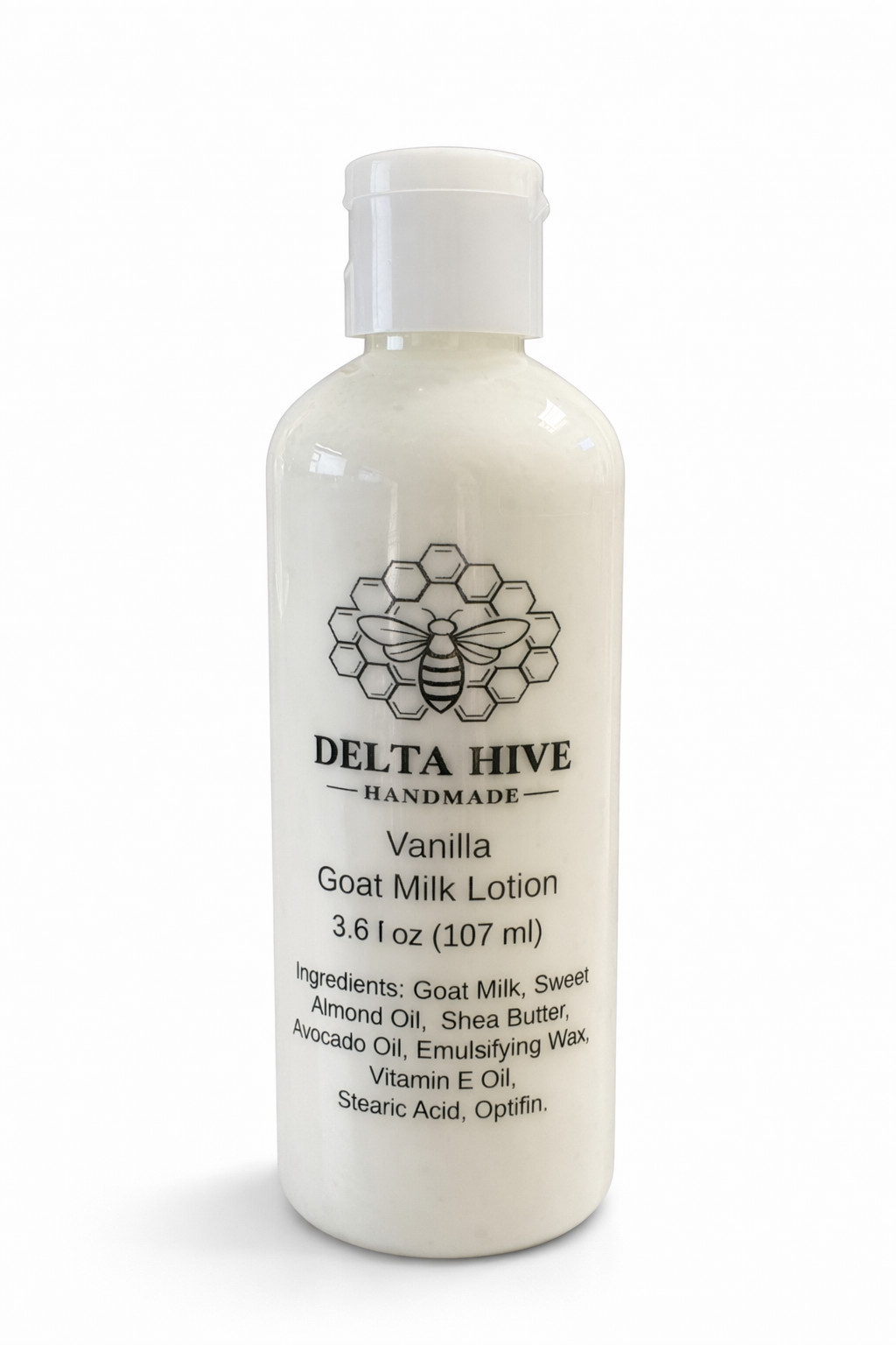 Delta Hive Creamy Moisturizing Goat Milk Lotion – Vanilla Scented 3.6 oz