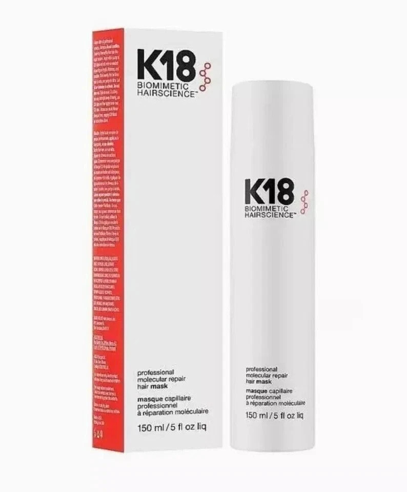 Lot Of 2 K18 Biomimetic Hairscience Leave-in Molecular Repair Hair Mask- 150ml