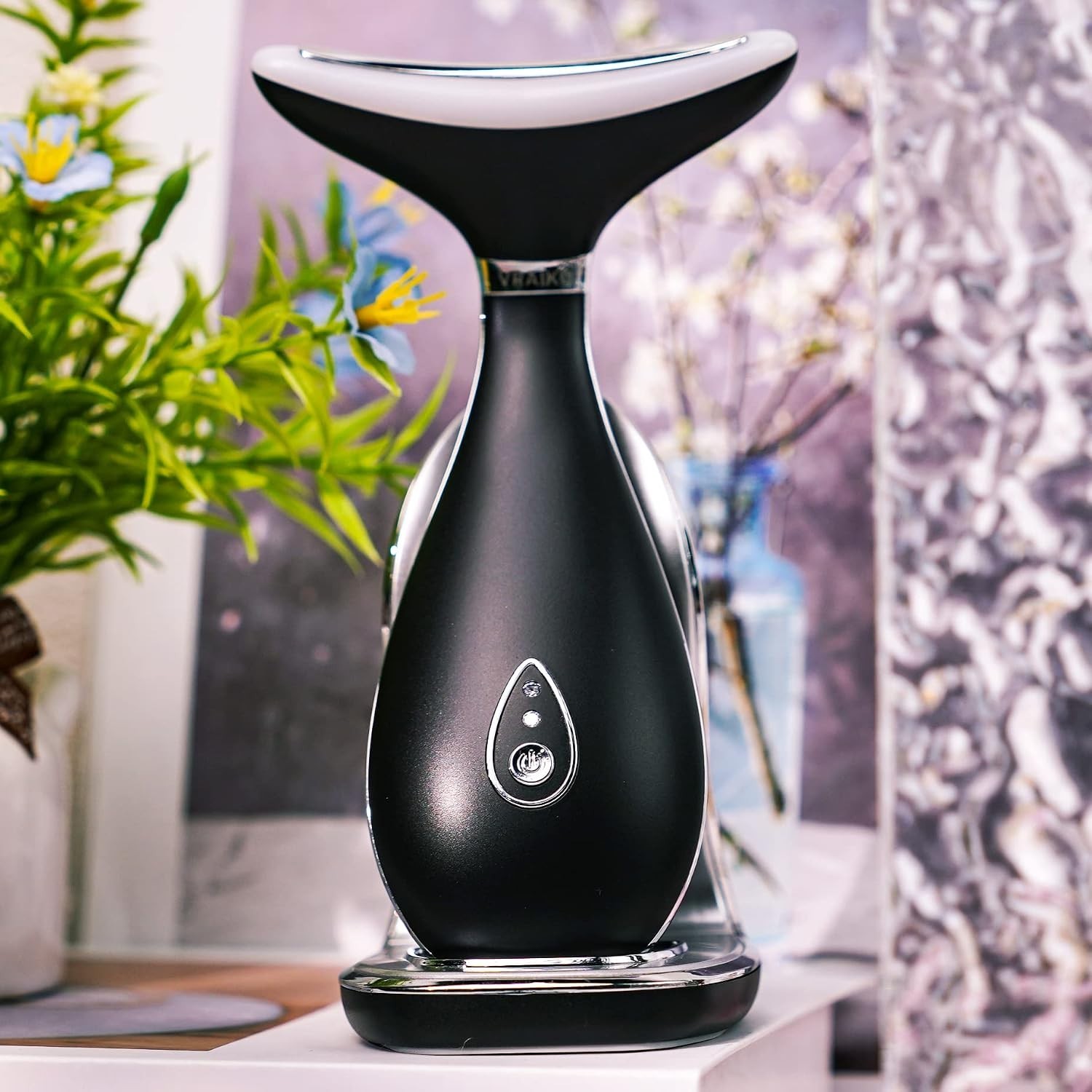 Frosted Black Neck & Face Rejuvenation Massager
