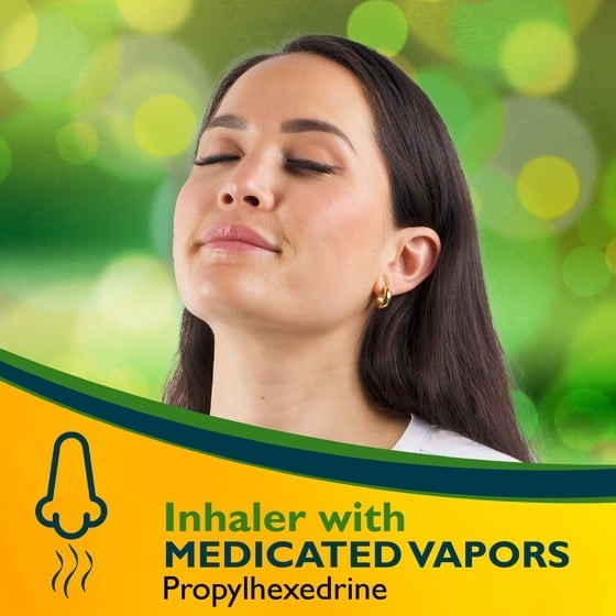 2 pack Benzedrex Nasal Decongestant Inhaler With Medicated Vapors