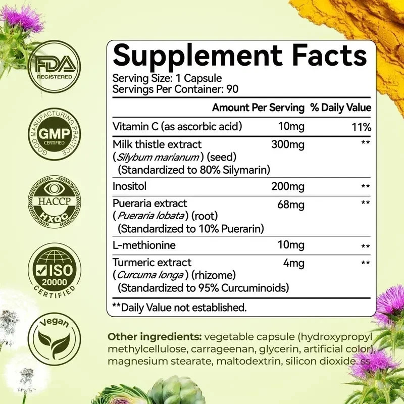 Oxyenergy Milk Thistle, Liver Detox Colon Cleanse & Liver Health Support