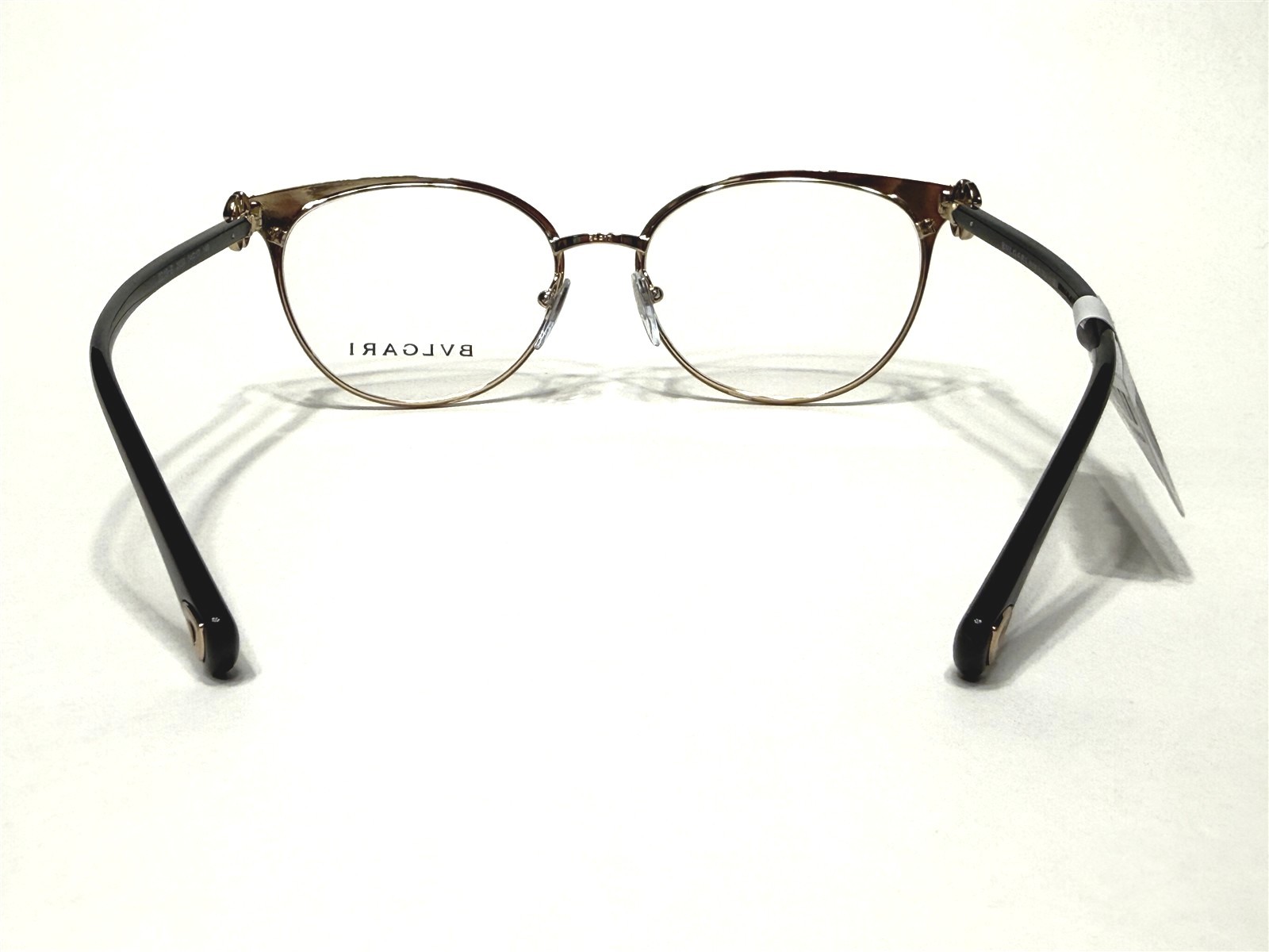 Womens Bvlgari Eyeglasses Frames BV2219B 2033 Black & Gold Oval 54/17~140 NEW