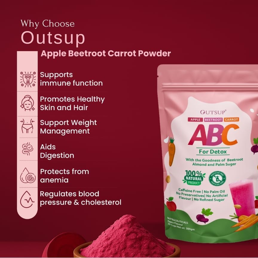 Apple Beetroot Carrot ABC Malt Powder 200g Instant Health Energy Drink