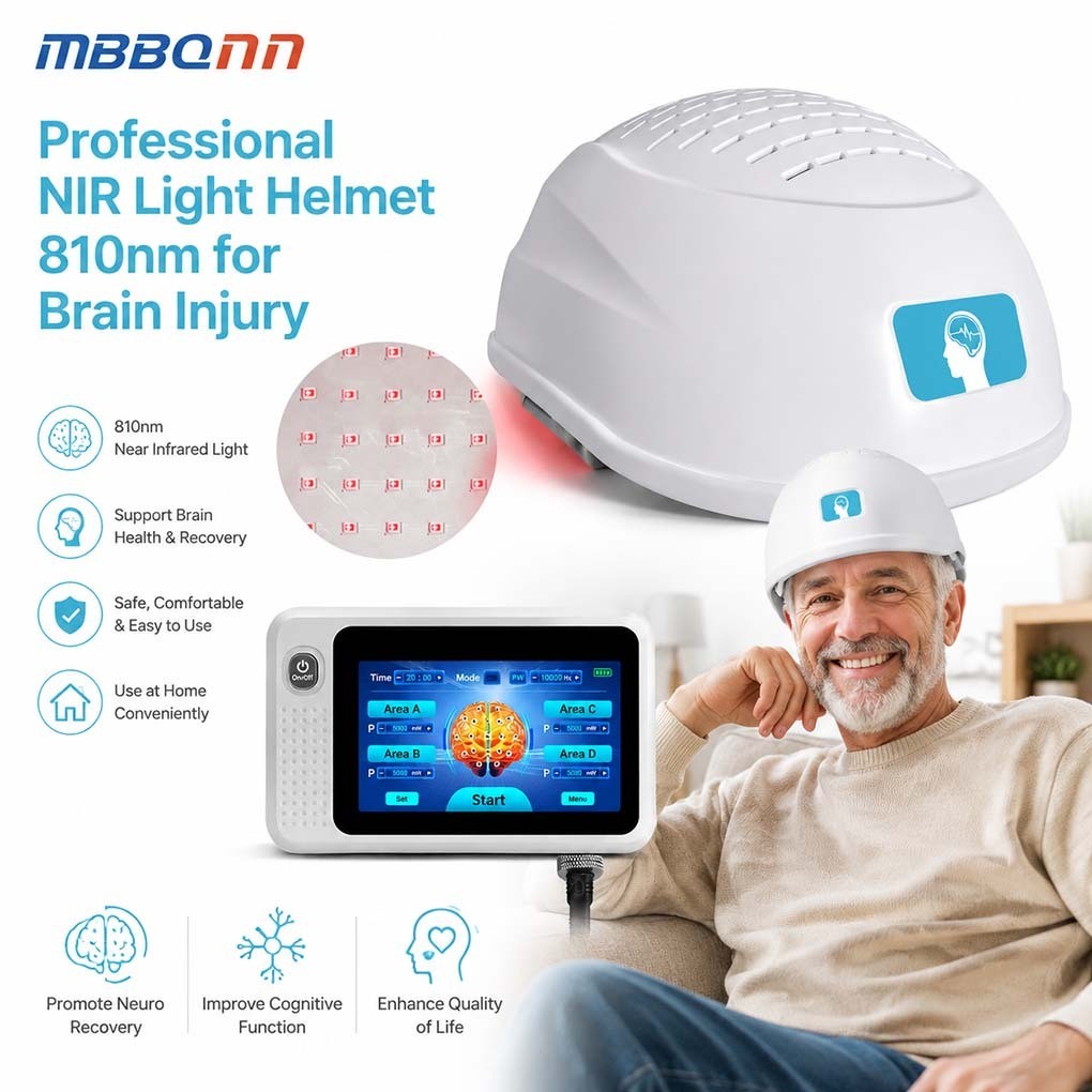 810nm Near Infrared Helmet Boost Brain Power Focus Memory and Natural Recovery