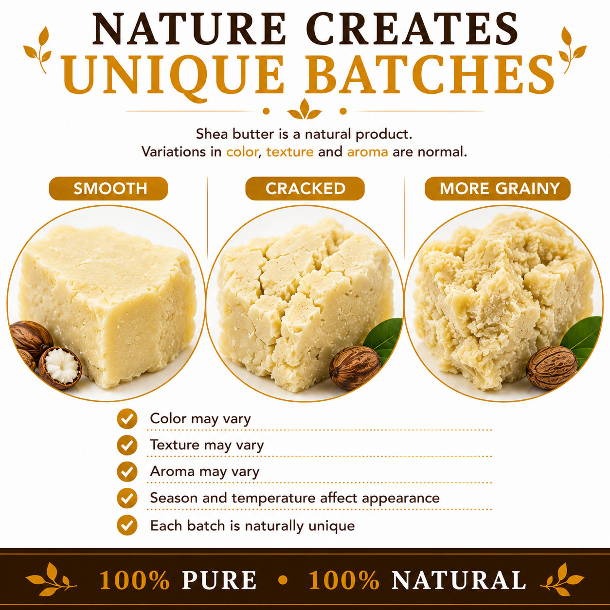 African Shea Butter Bulk Ivory Raw Wholesale 100% Pure Natural Organic Unrefined