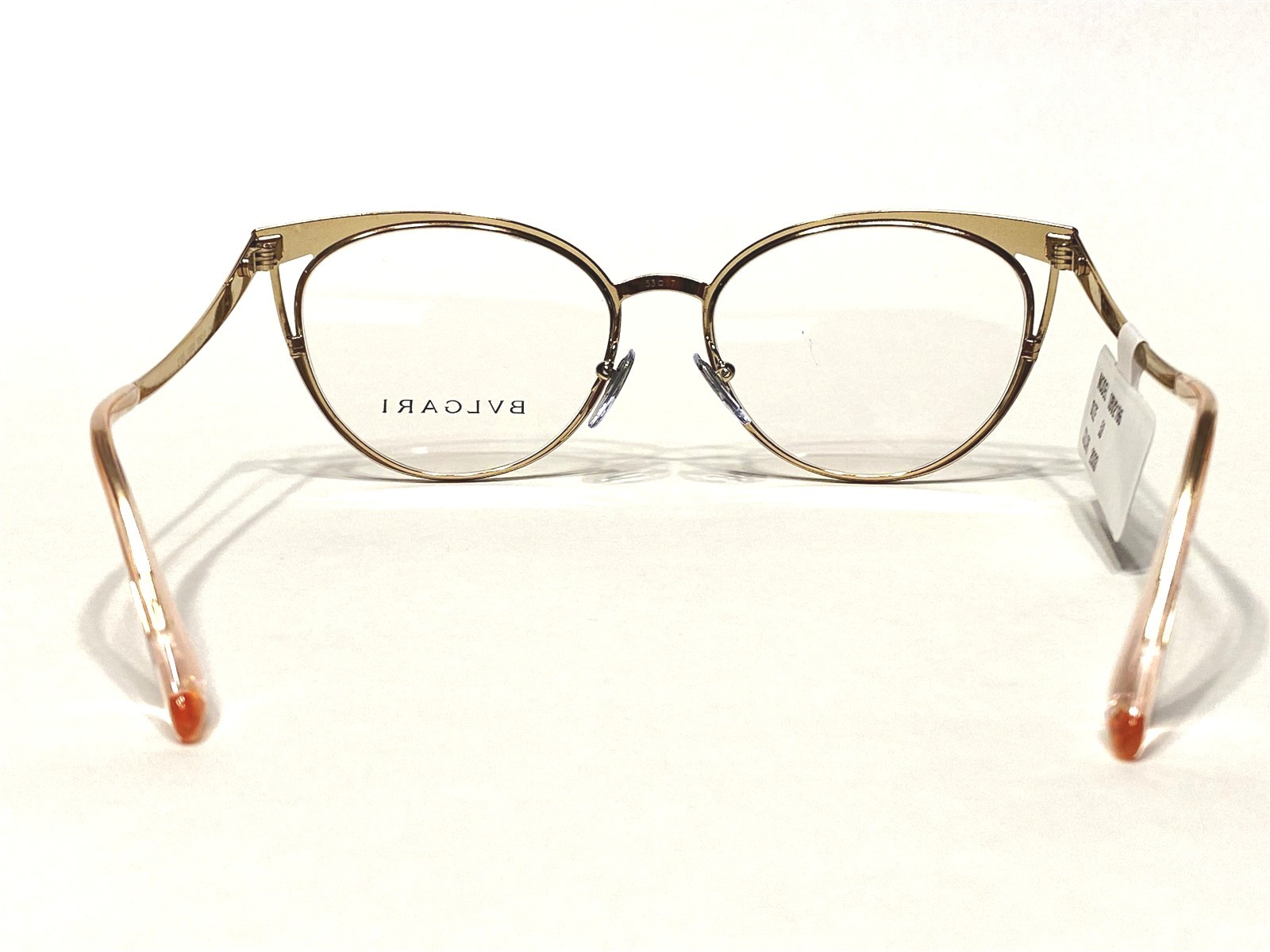 Women’s Bvlgari Eyeglasses Frames BV2186 2033 Black & Pink Cat’s 53/17~140 NEW