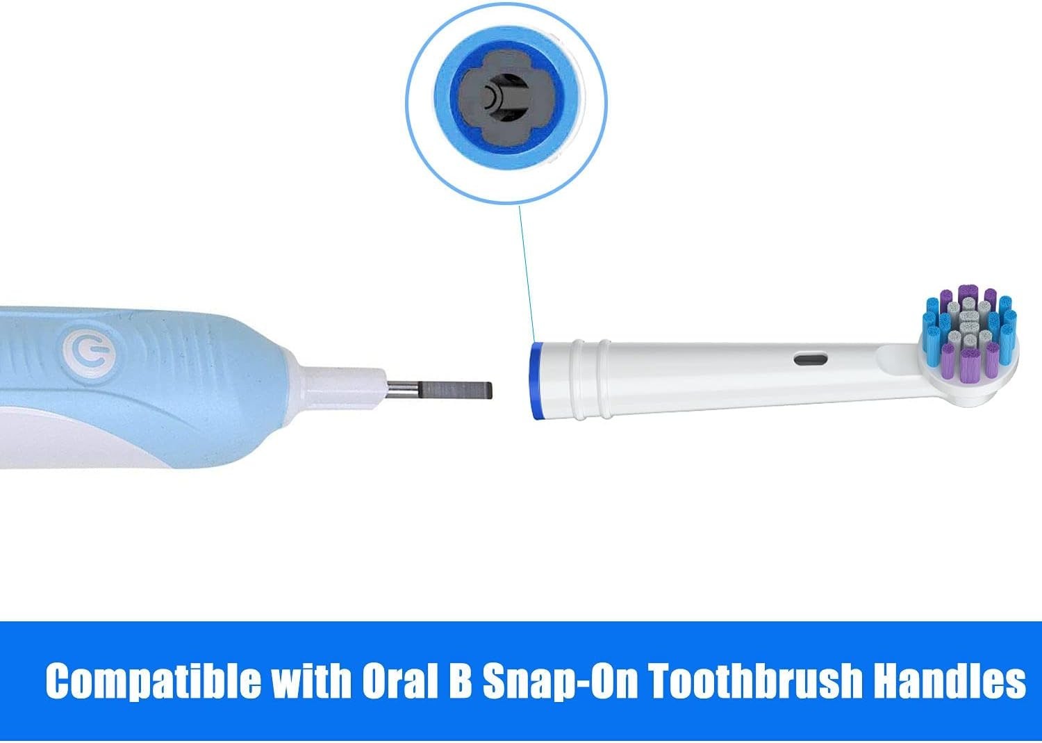 4 Pack Oral-B Braun Replacement Brush Heads Electric Toothbrush Refill Heads