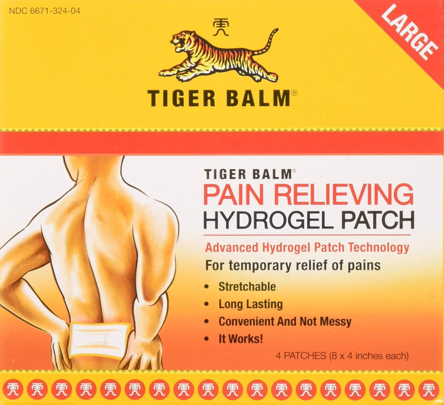 Pain Relieving Patch Large 4 Each 4 Count (Pack of 3)