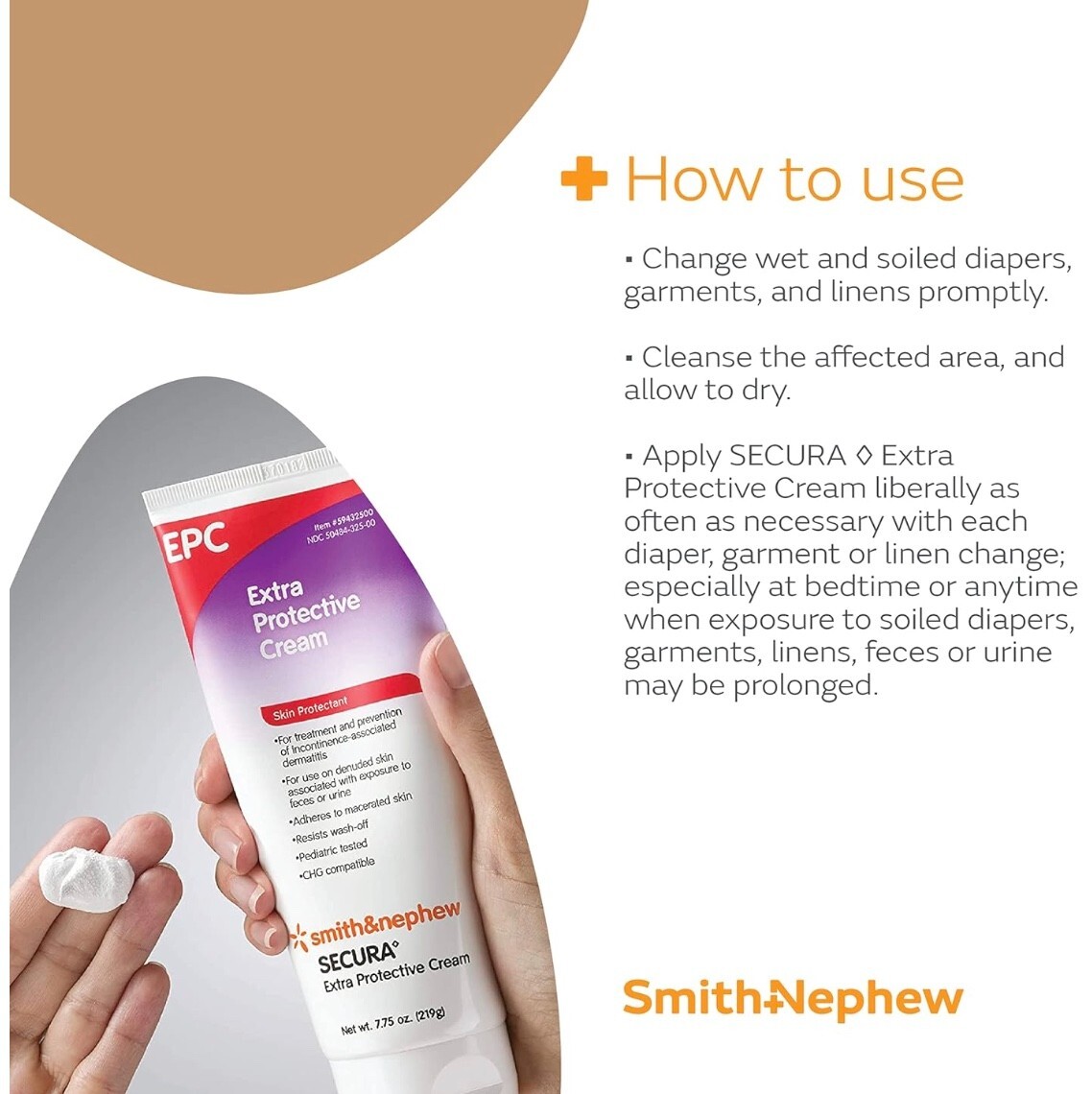 Smith & Nephew SECURA Extra Protective EPC Cream 3.25 Oz/Tubes- Case of 24 Tubes