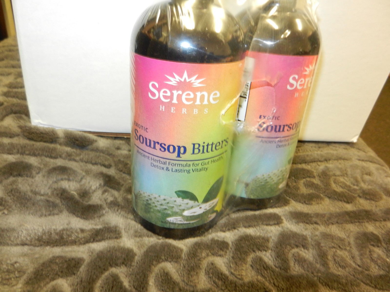 2 ea. Serene Herbs Exotic Soursop Bitters Liquid Gut Health Detox Gut Health