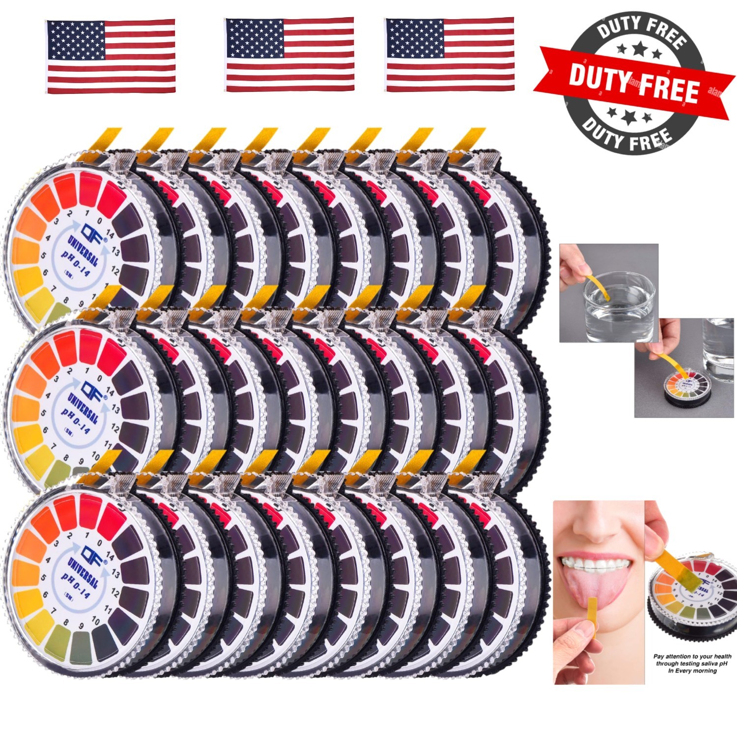 Universal Ph Paper Strips Ph Strips Roll, Measure Full Range 0-14 Each 16.4…