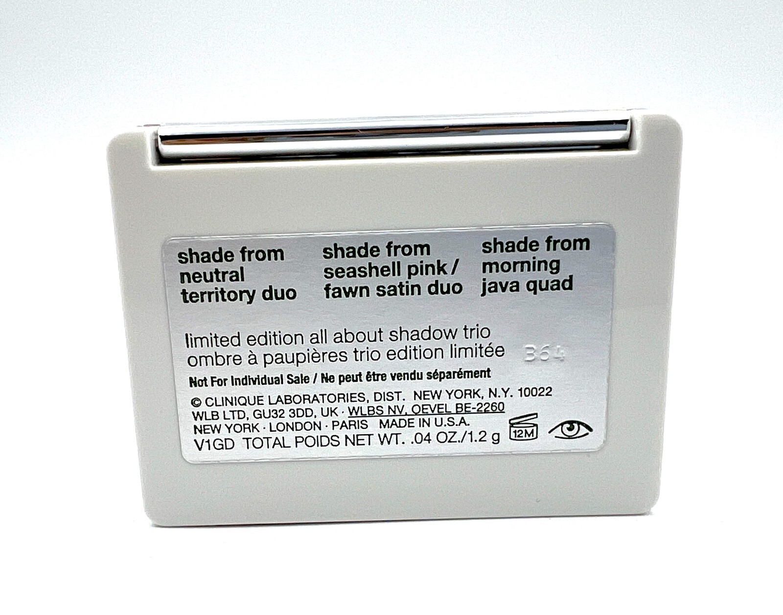 Clinique Limited Edition All About Shadow Trio~Neutral/ Seashell Morning Java