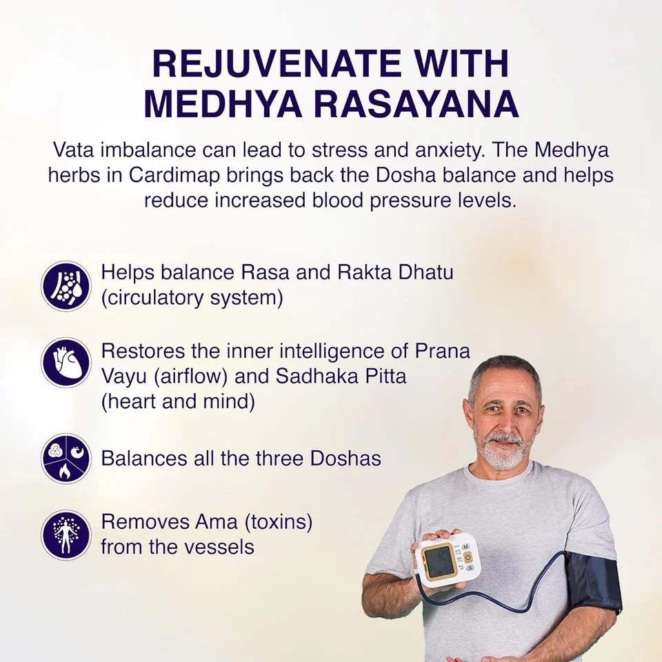 2 x Maharishi Ayurveda Cardimap Tablets Hypertension Management BP Control