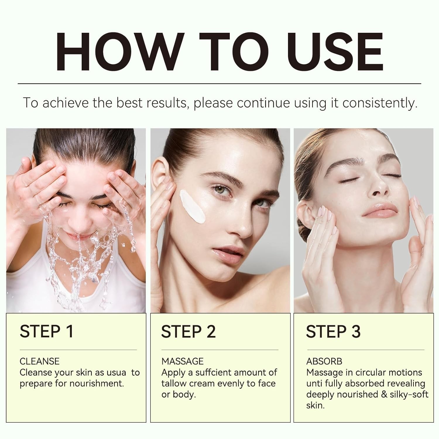 Beef Tallow for Skin, Organic Tallow and Honey Balm, Tallow Face Moisturizer, Gr