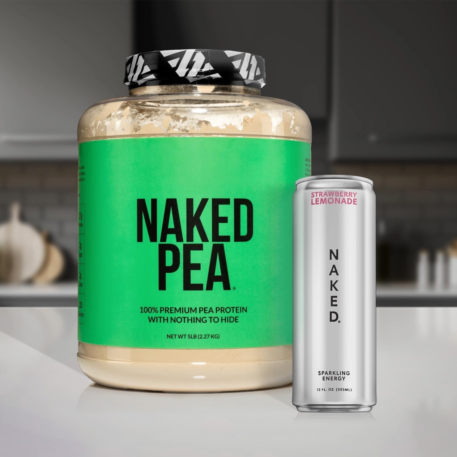 NAKED Pea Protein Powder 5LB Unflavored Vegan NSF Certified 76 Servings