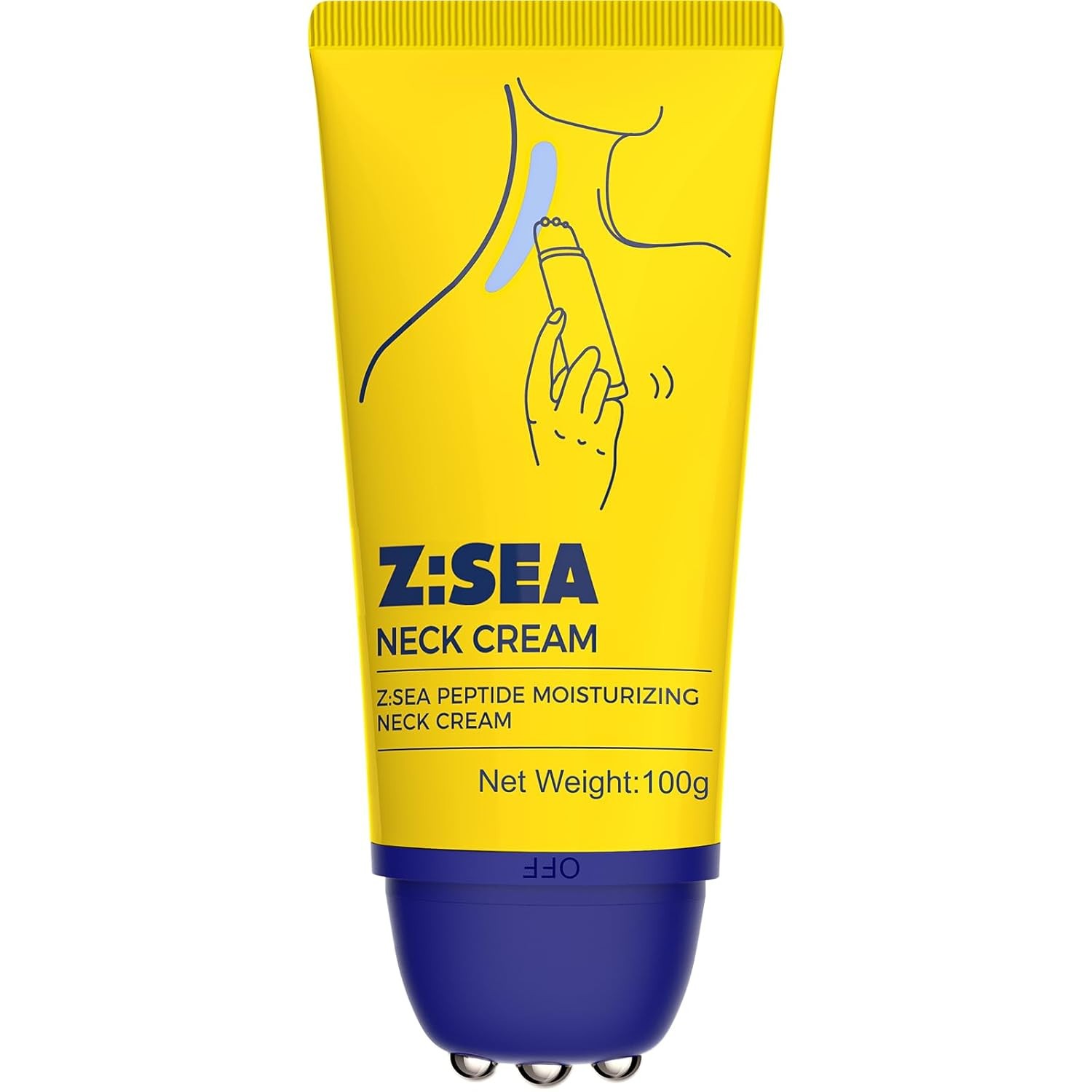 Z:SEA Neck & Chest Firming Cream with Roller 3.52 Oz