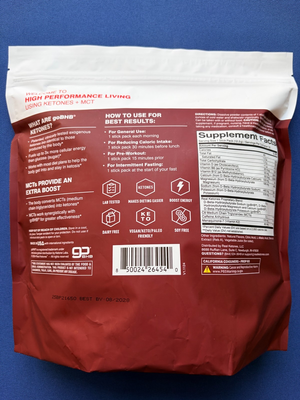 Real Ketones ELEVATE & SHIFT 30 Days Supply Packets, Pick Your Flavor, Exp 2028