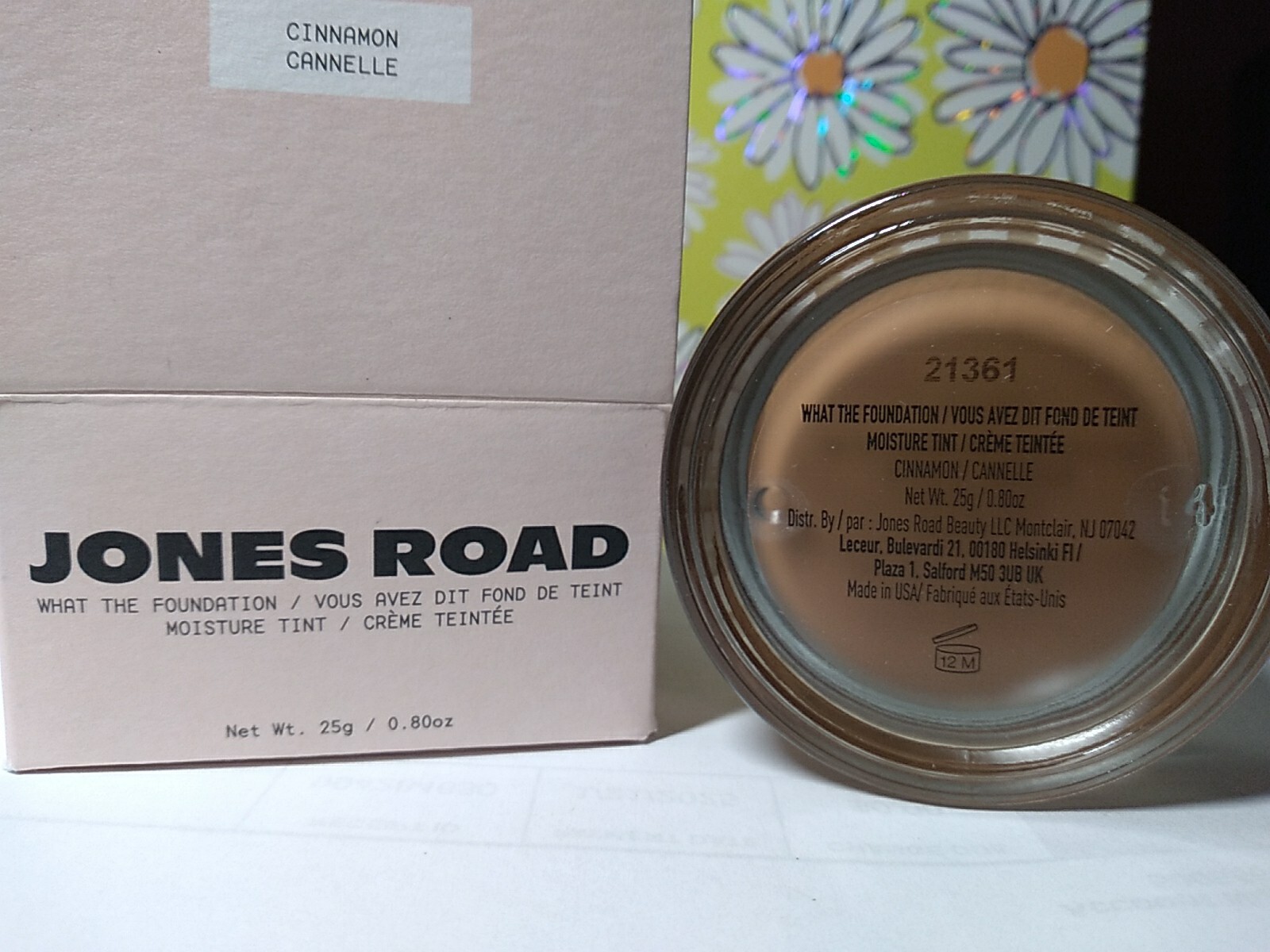 JONES ROAD What The Foundation Moisture Tint, CINNAMON, 0.80oz NIB
