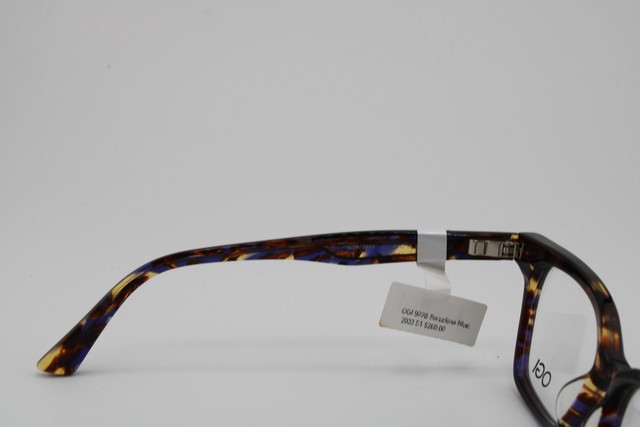 NEW OGI EVOLUTION 9228/2033 BLUE BROWN MARBLE CLEAR AUTHENTIC EYEGLASSES 51-16