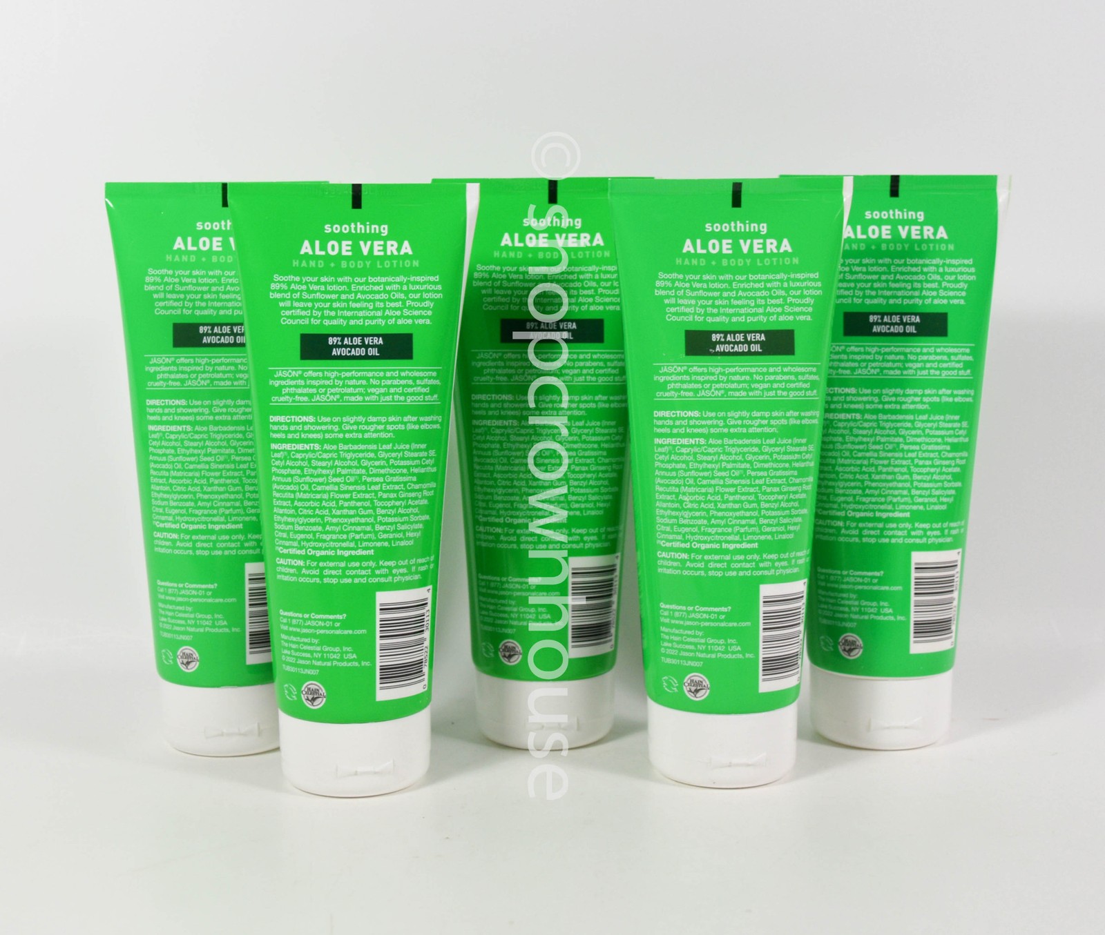5 Jason Soothing 89% Aloe Vera Avocado Oil Hand + Body Lotion 8 fl. oz.