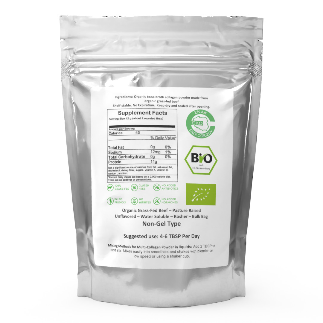 Bone Broth Powder – Pure Protein Organics – Grass-fed