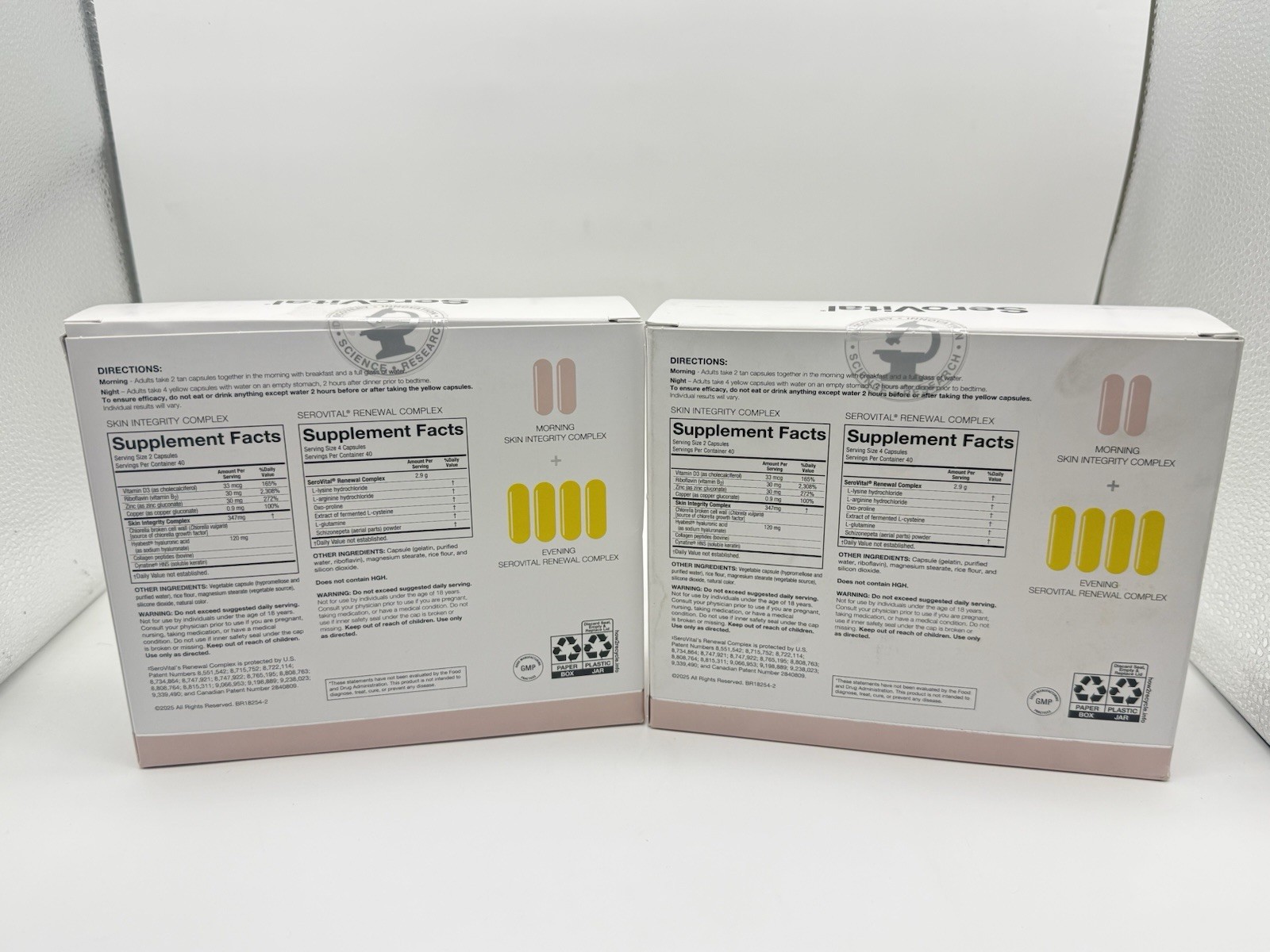 SeroVital Skin Revive 240 Capsules Anti-Aging Dietary Supplement – 2 Pack