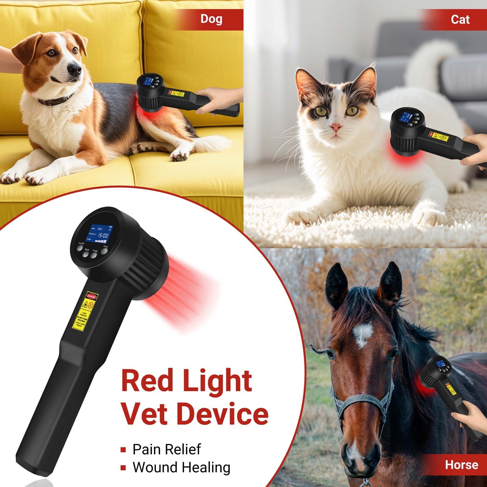 5000mW Red Light Laser Therapy Device 808nm 905nm for Herniated Disc Body Pain