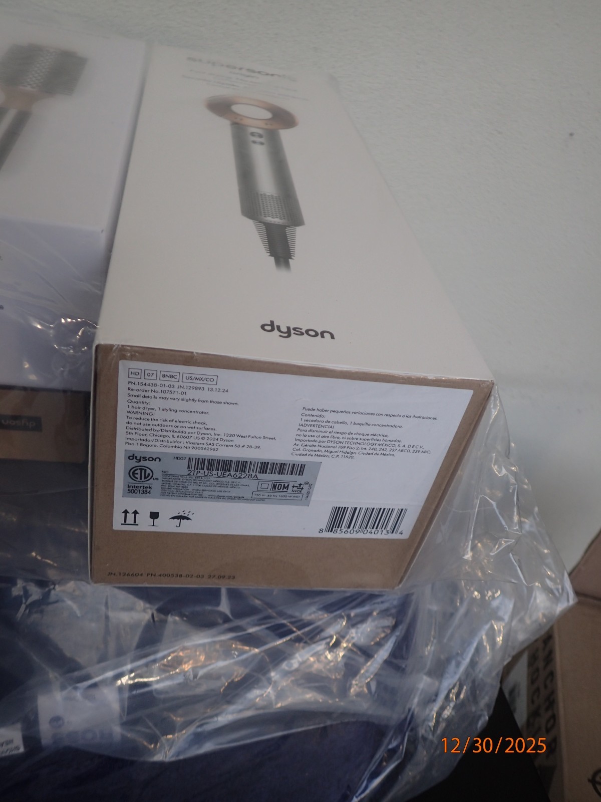 DYSON Supersonic Origin Hair Dryer Nickel/Copper + Styling Accessories SEALED