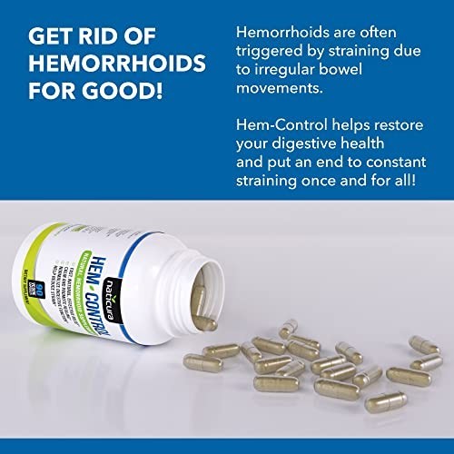 Hem-Control Natural Hemorrhoid Treatment Supplement – Fast & Lasting Pain Relief