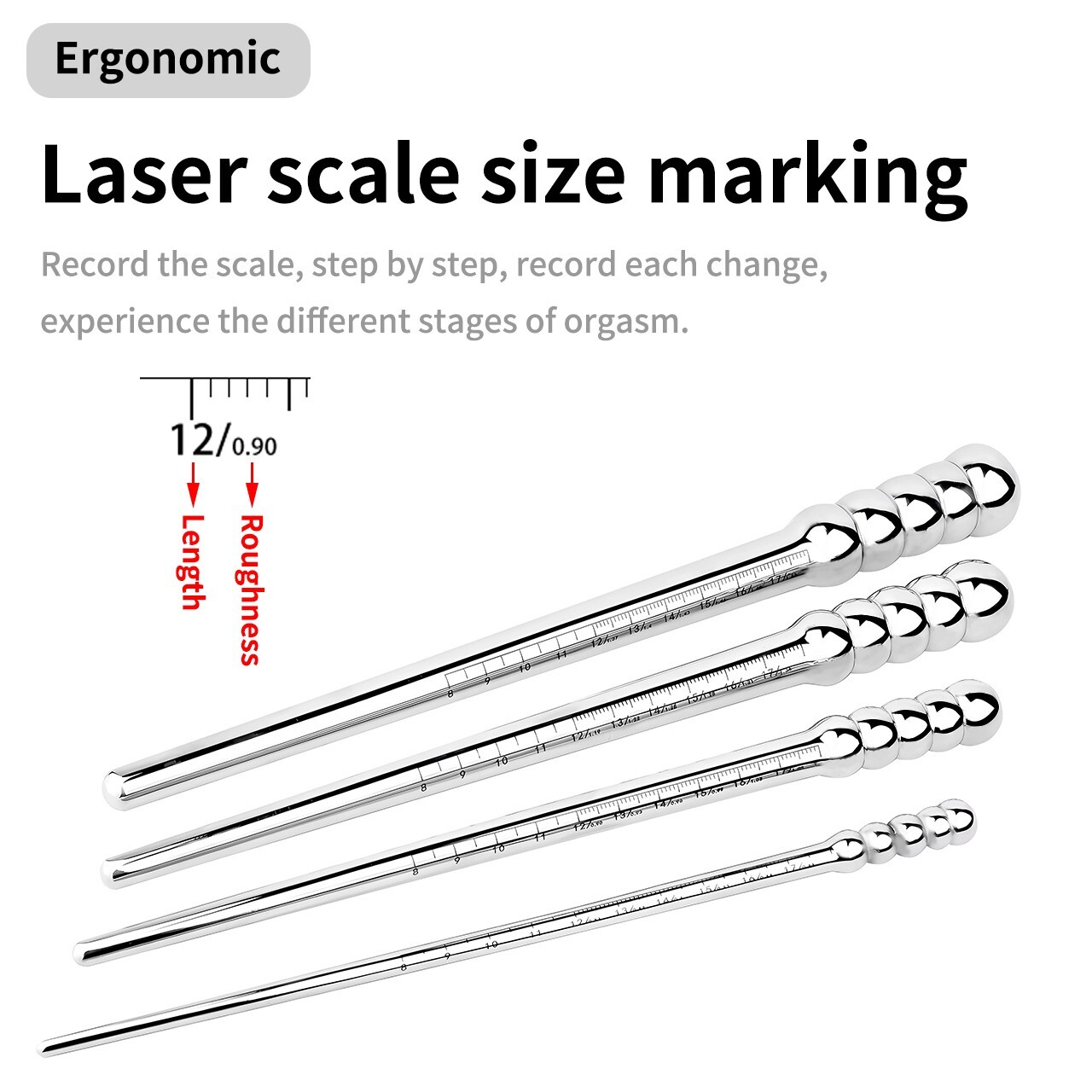 2024 Male Stainless Steel Penis Plug Urethral Sounding Dilator Penis Stretcher