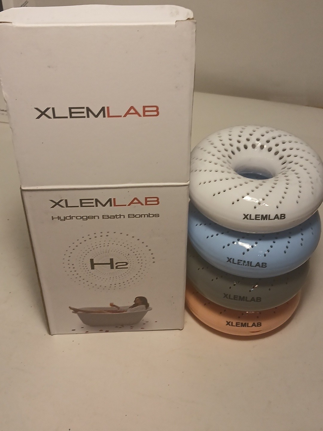 XLEMLAB 14 Days Reuseable Molecular Hydrogen Bath Bombs for Muscle Relief (14C
