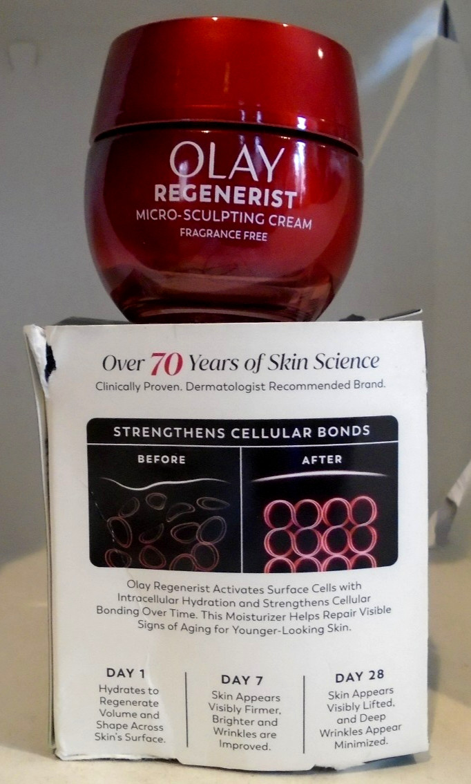 Olay Regenerist Micro-Sculpting Cream Anti Aging Fragrance Free 1.7oz