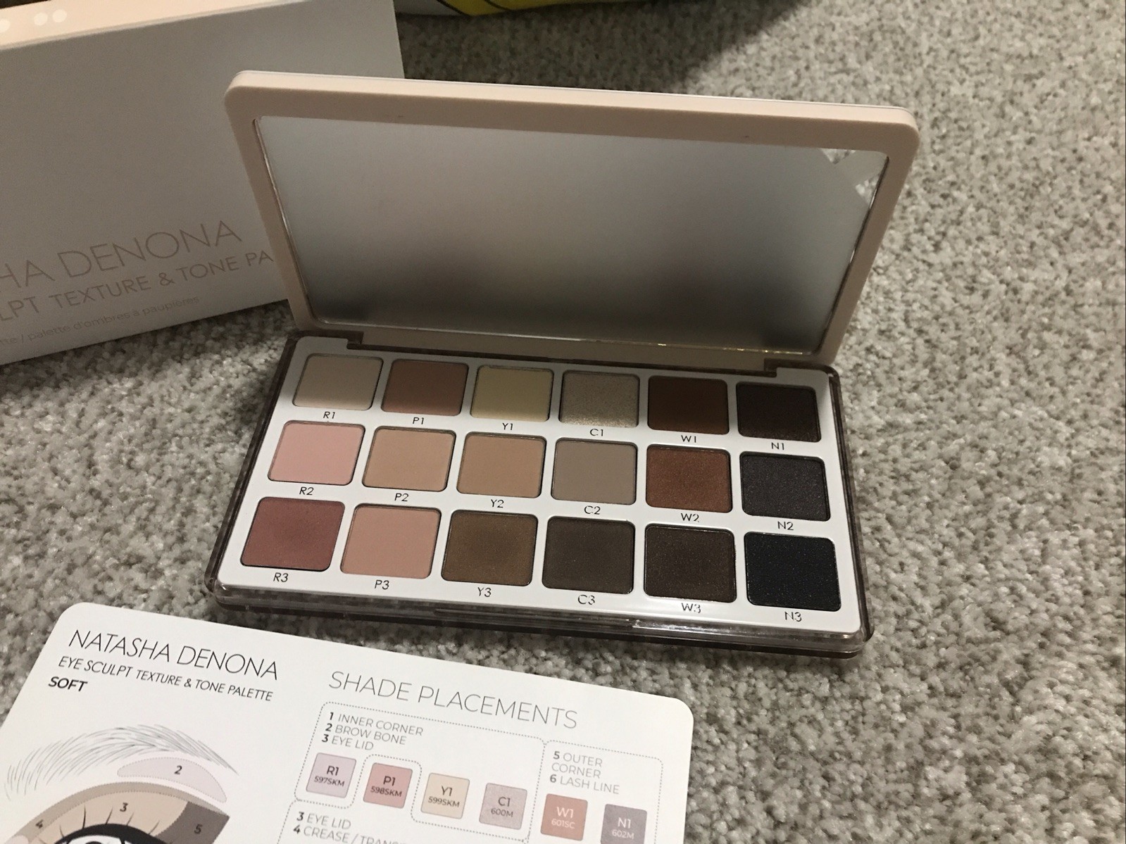 NATASHA DENONA Eye Sculpt Texture & Tone Eyeshadow Palette “Soft” New