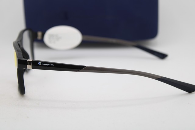 NEW CHAMPION FORGE 100 C01 MATTE BLACK BLUE AUTHENTIC EYEGLASSES 53-17