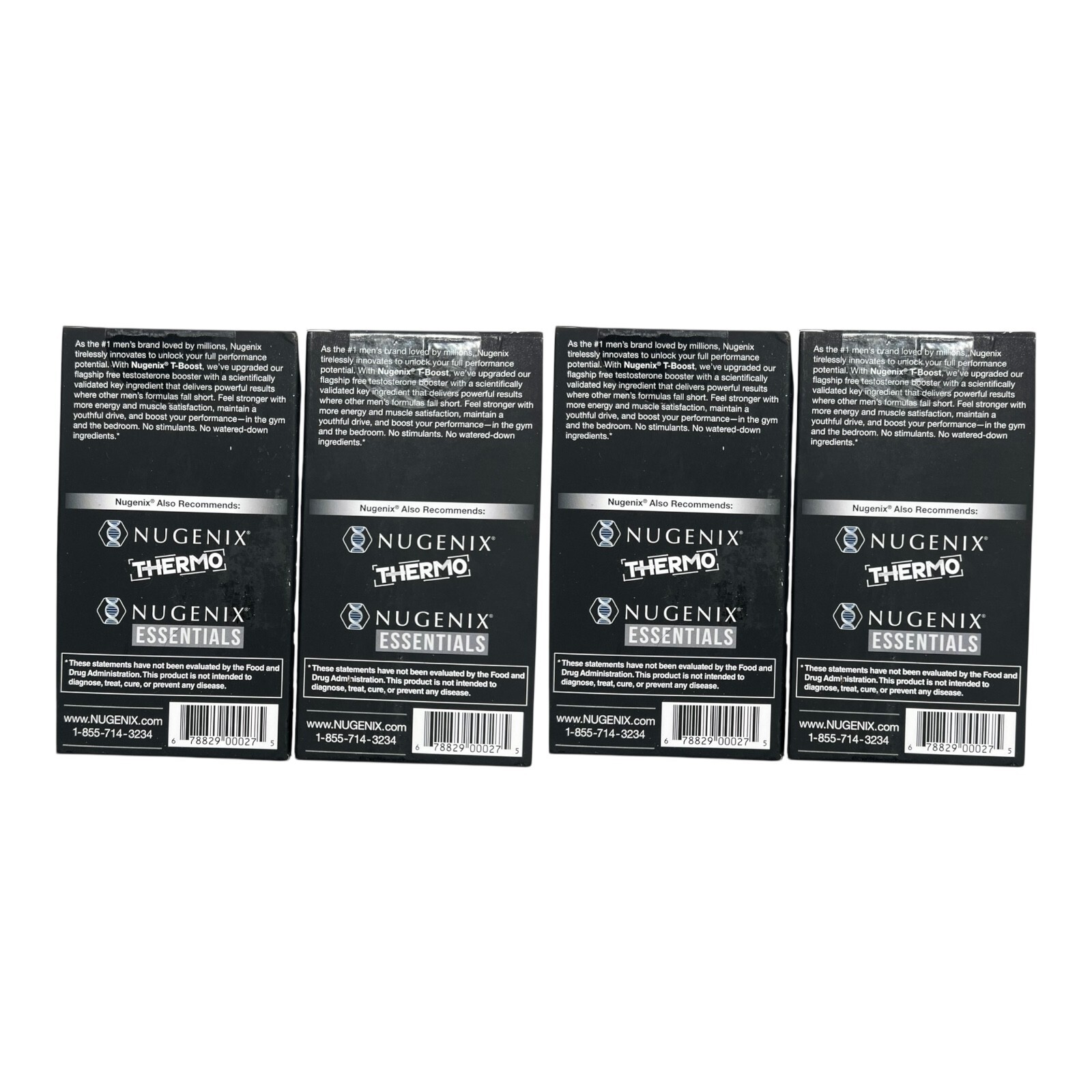LOT OF 4 Nugenix T-BOOST 42 Ct Test Booster EXP08/2025+ NEW FAST SHIPPING