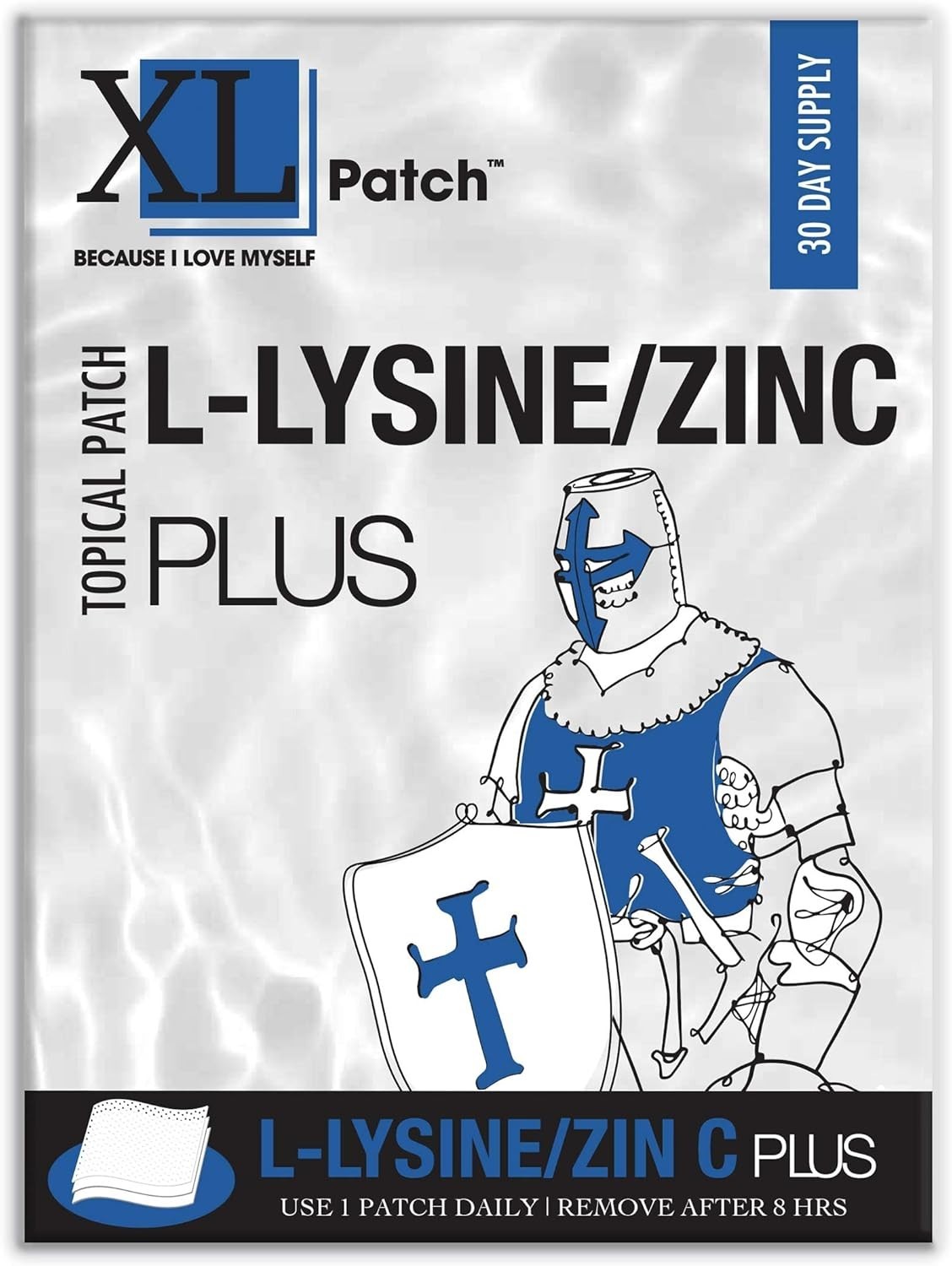 XL Patch L -LYSINE & Zi Plus | 30-Day Supply | Transdermal Patch