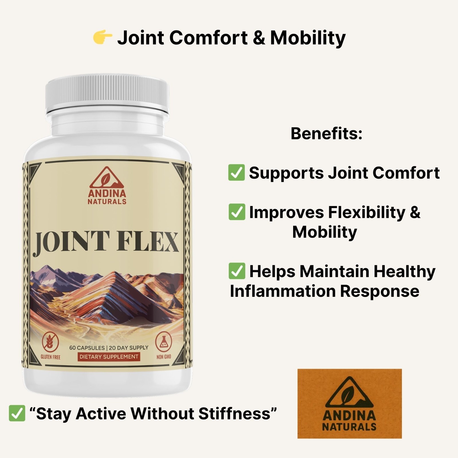 Joint Support Supplement Glucosamine MSM Turmeric–Flexibility & Mobility Formula
