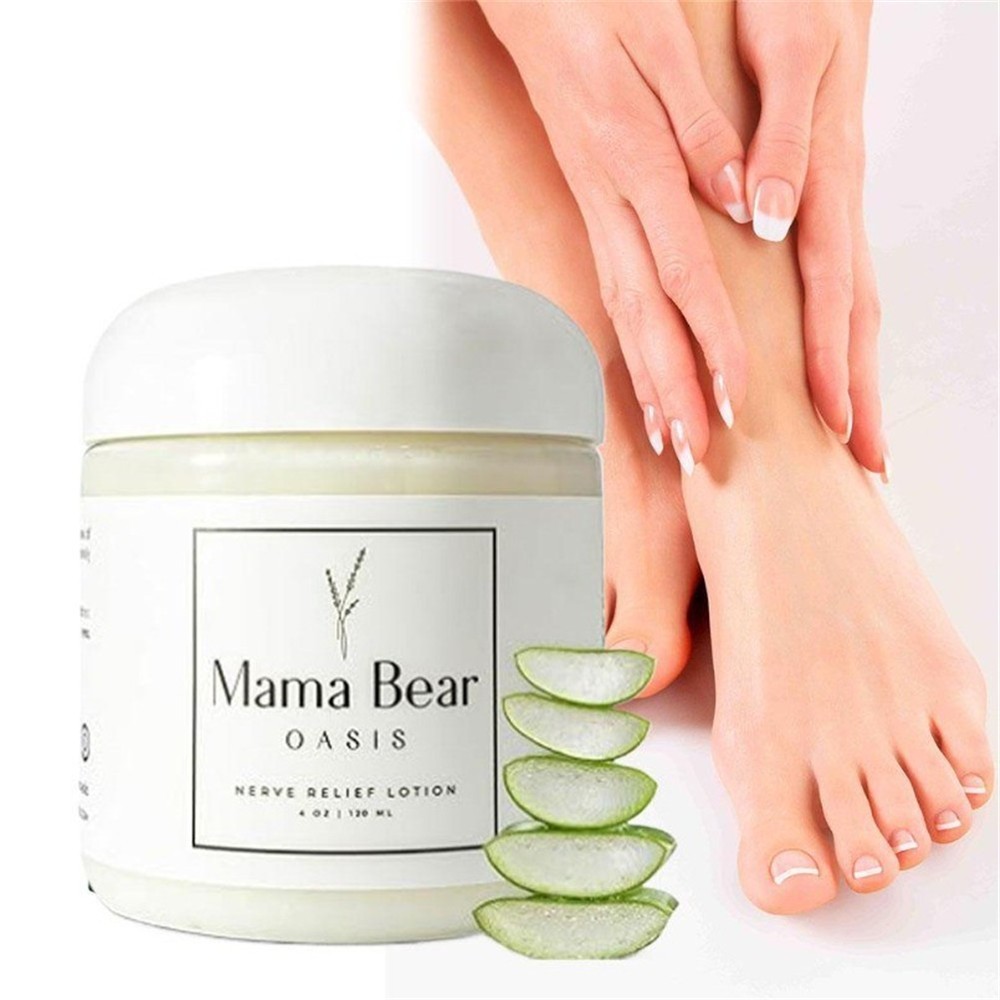 Mama Bear Oasis Lotion – Nerve Relief Cream for Foot, Hands, Legs, Natural Care