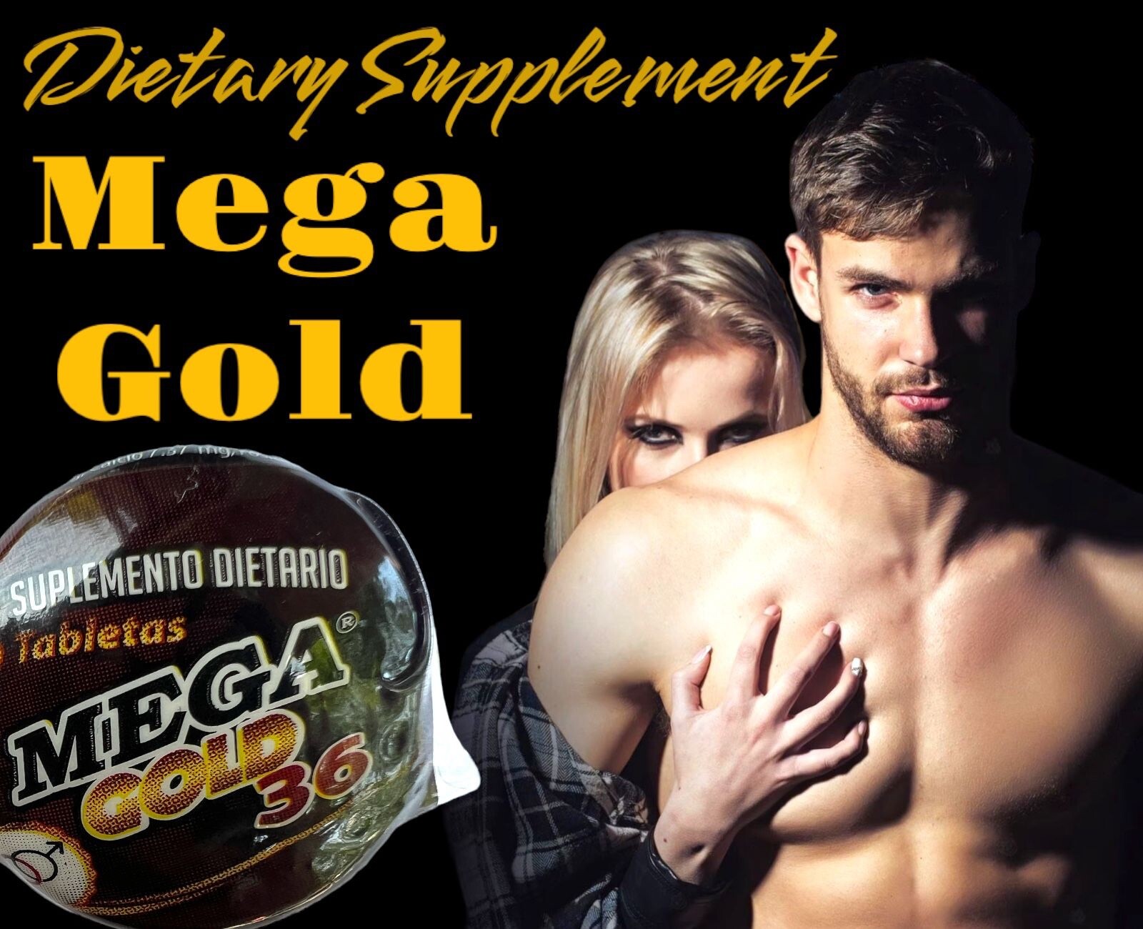 MEGA GOLD Fast Acting performance Men’s Vigor & Vitality Men’s DietarySupplement