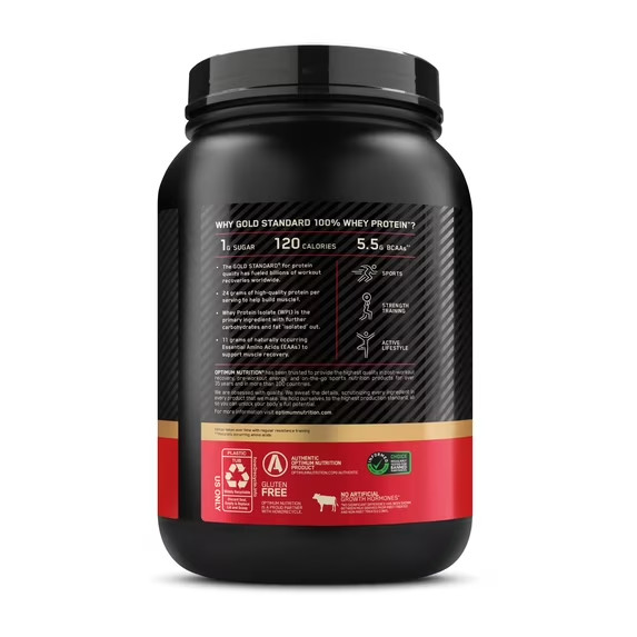 Optimum Nutrition Gold Standard Whey Vanilla Protein Powder 22 Servings